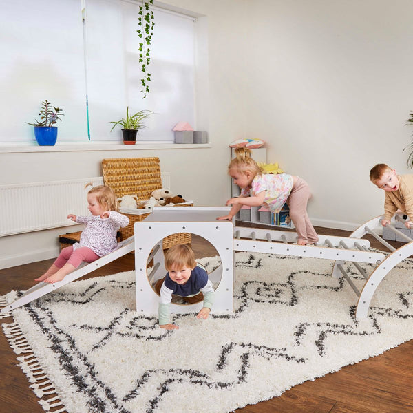 Structure Grimpe MAMOI 3 En 1 – Arche, Toboggan Et Coussin Pour Enfants 1-3 Ans – Intérieur Montessori
