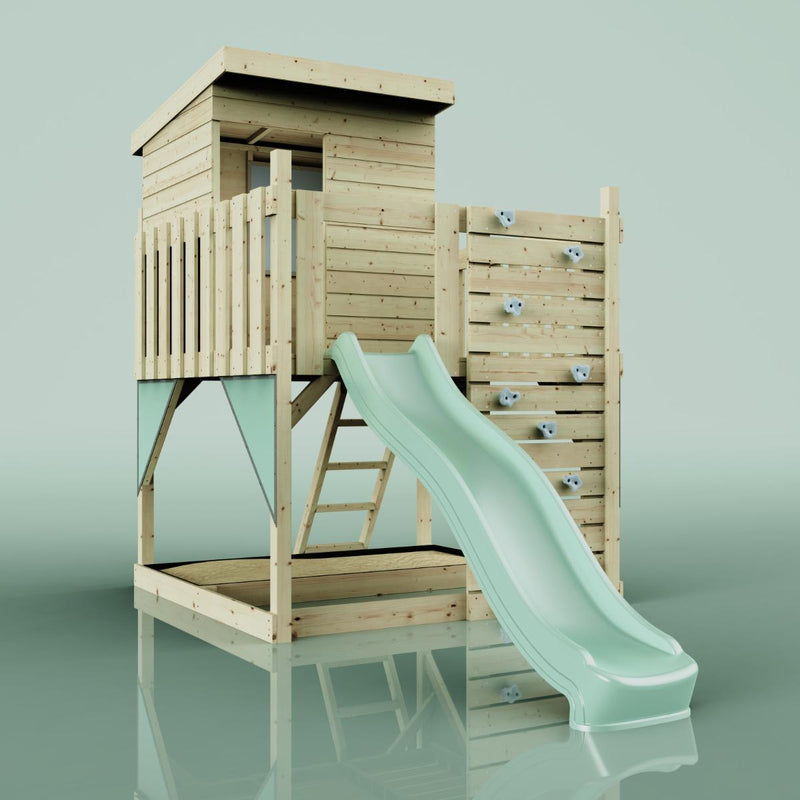 Cabane enfant sur pilotis PolarPlay Aurores boréales