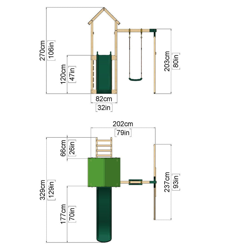 Aire de jeux OutdoorToys Rushmore
