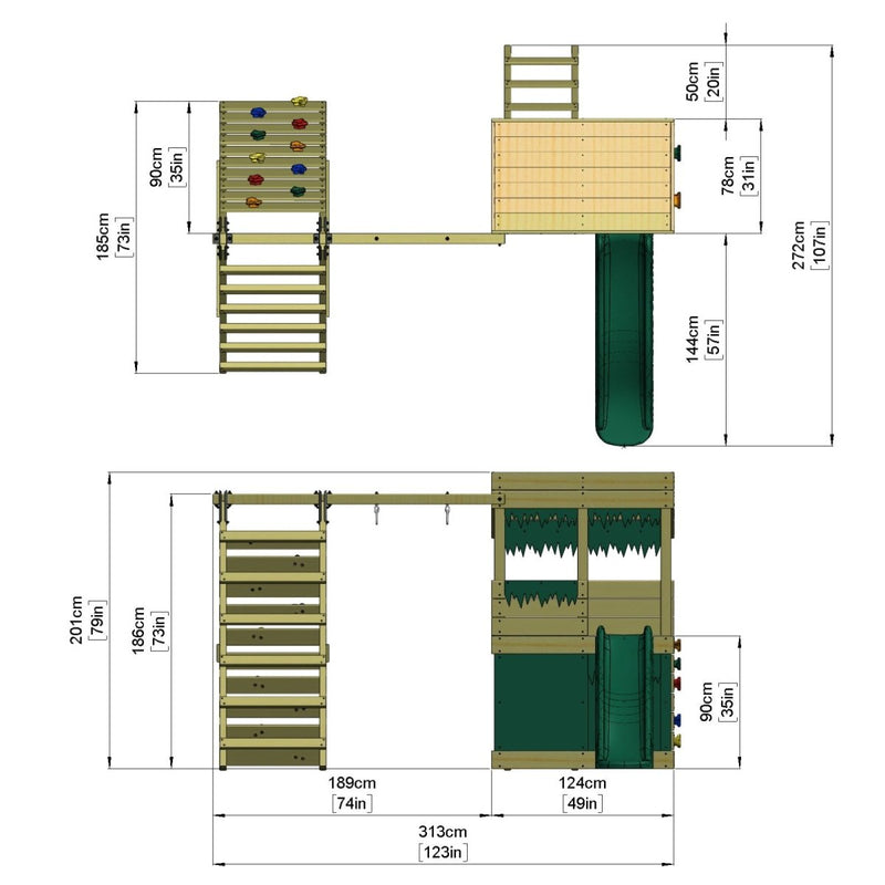 Aire de jeux OutdoorToys Peak