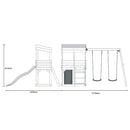 Aire de jeux ClassicPlay Easy avec double balançoire et toboggan